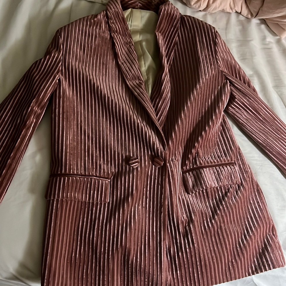 Mauve Velvet blazer